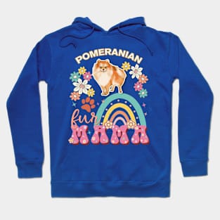 pomeranian Fur Mama, pomeranian For Dog Mom, Dog Mother, Dog Mama And Dog Owners Hoodie